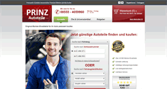 Desktop Screenshot of prinz-autoteile.de